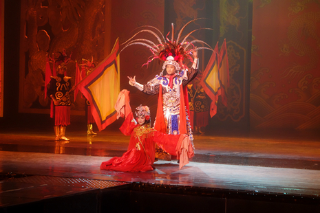 Cultural performance in Huangshan