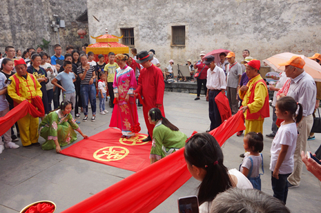 Traditional Chinese wedding in Xidi Village of Huangshan